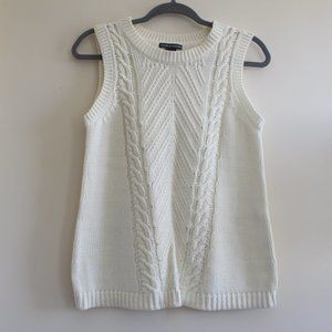 Chelsea & Theodore‎ Ivory Knit Sweater Vest Small
